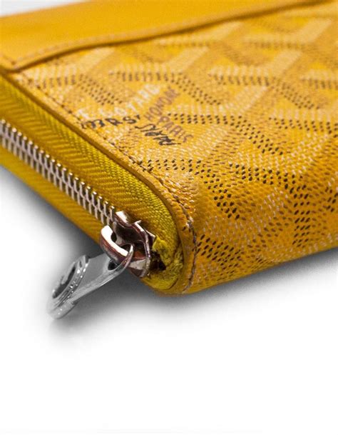 yellow goyard mens wallet|goyard zipper wallet.